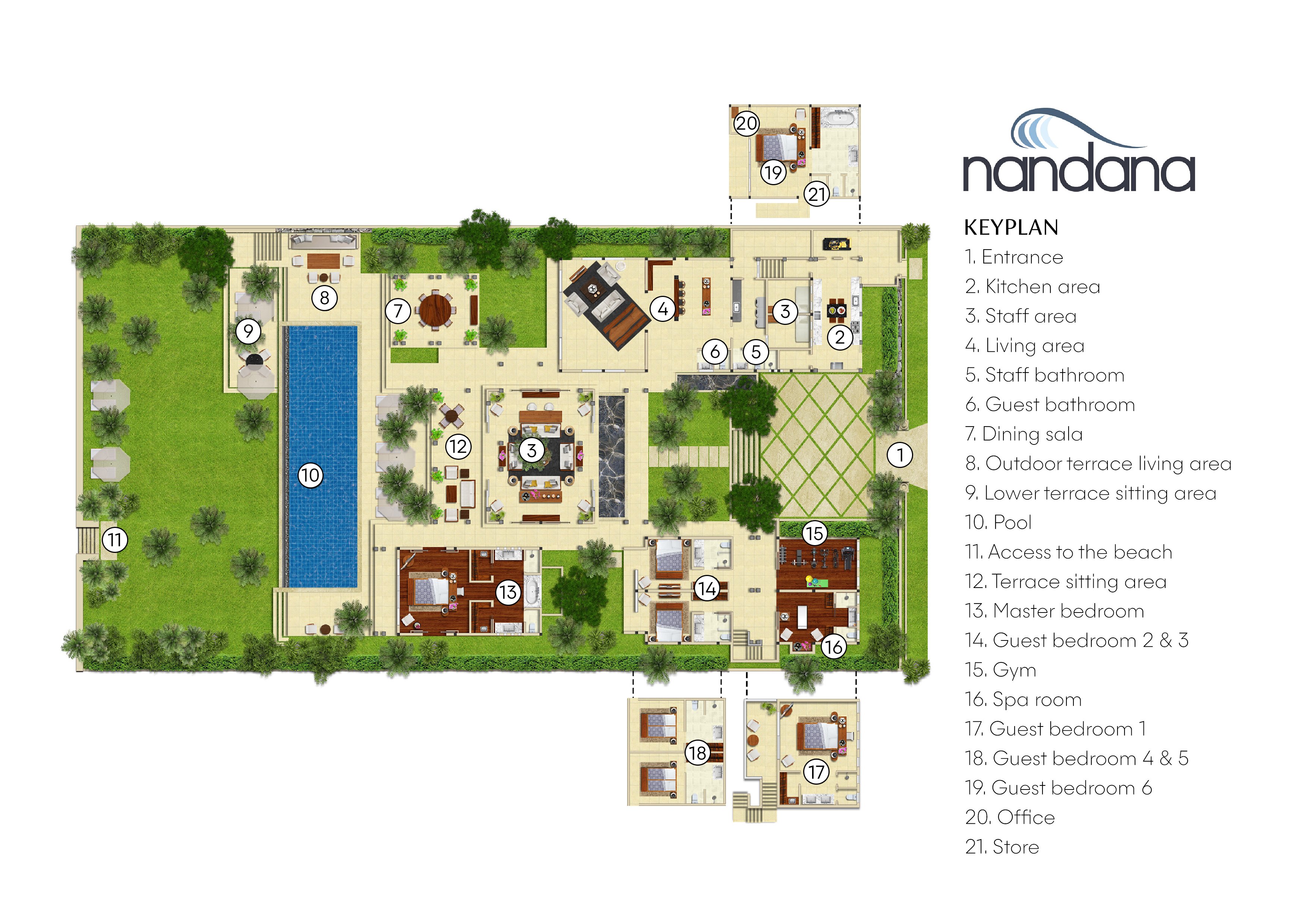 Villa Nandana Floorplan